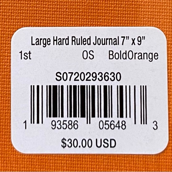 Shinola Orange Notebook - Picture 4 of 4